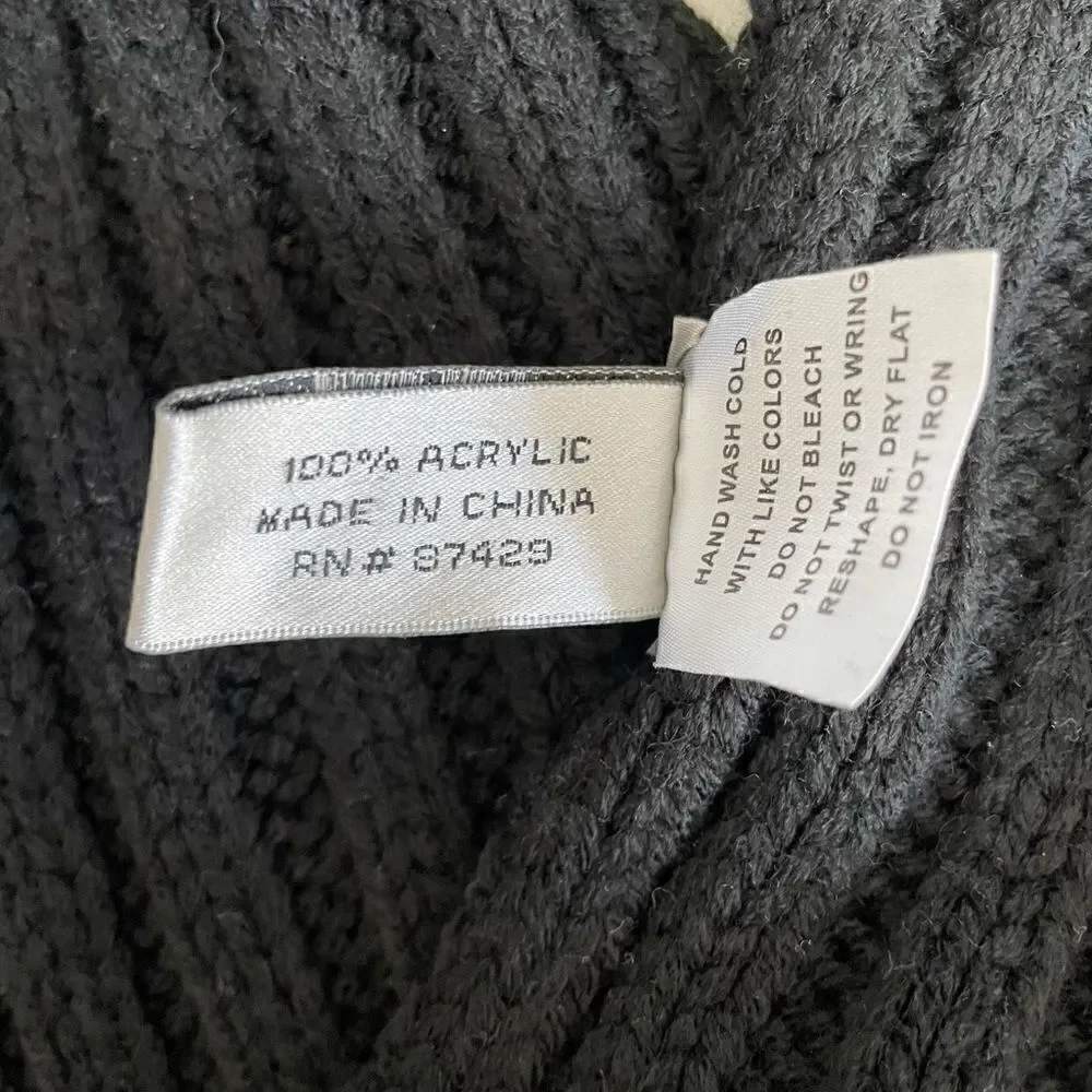 NWT Sarah B. Studio Black Scarf